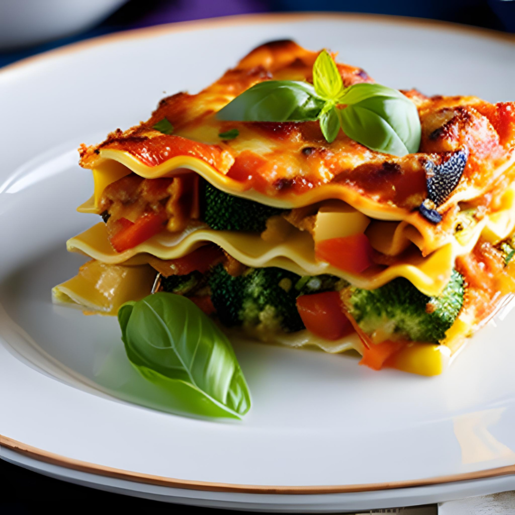 cheese and vegetable lasagna