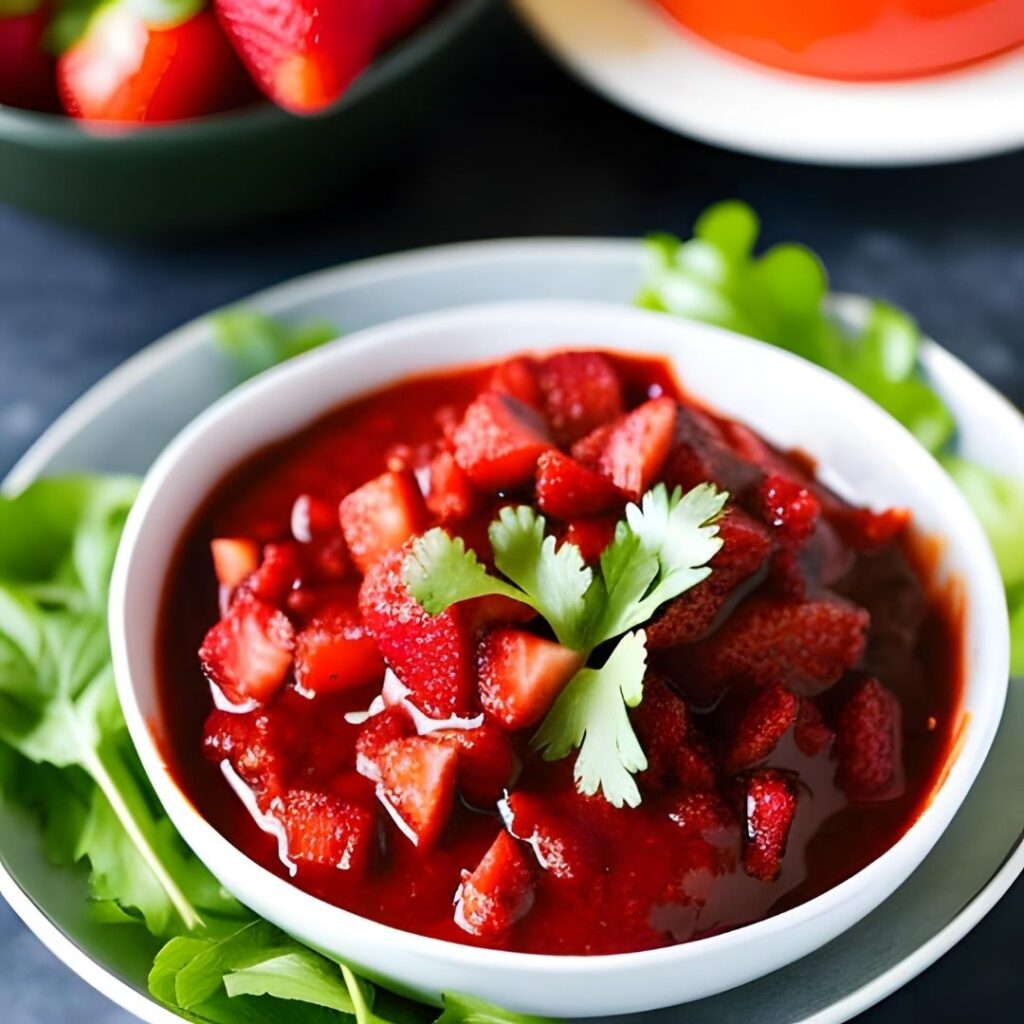 Strawberry barbecue sauce