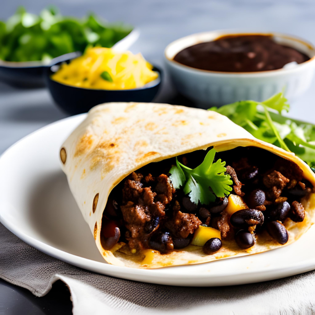 Black bean burrito